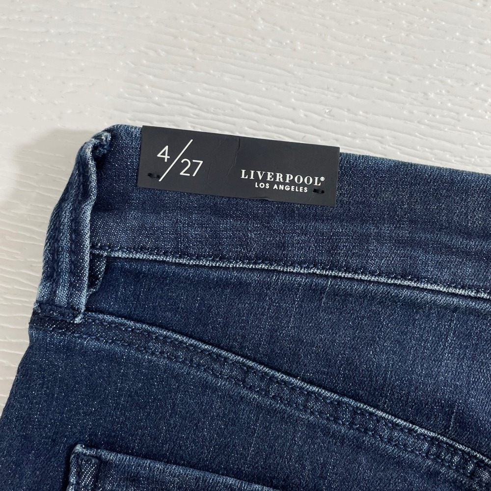 NWT Liverpool Jeans Gia Glider Slim Eco Size 4 / 27 Pull On Blue Denim - Picture 5 of 9